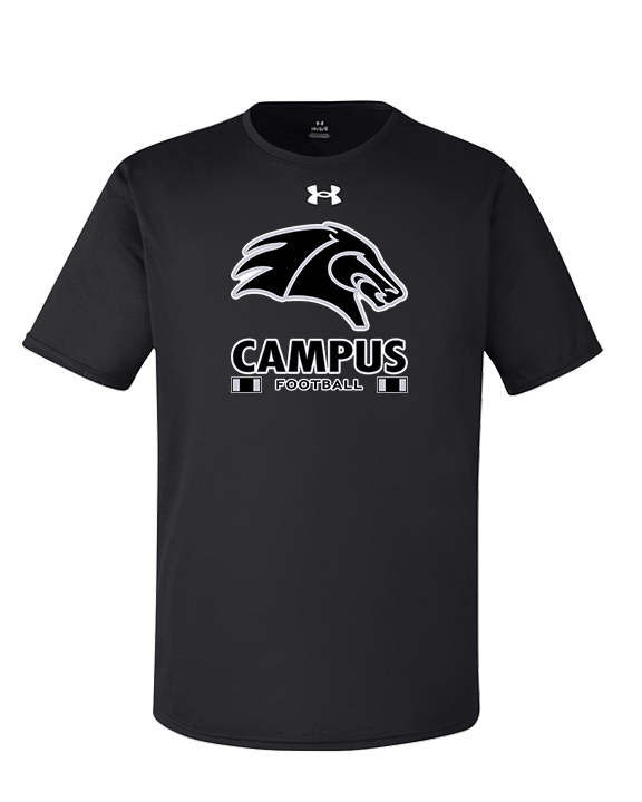 Campus HS Football Stacked - Under Armour Mens Team Tech T-Shirt