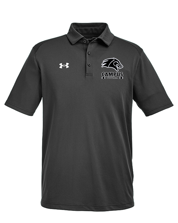 Campus HS Football Stacked - Under Armour Mens Tech Polo
