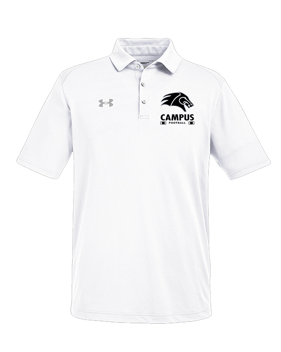 Campus HS Football Stacked - Under Armour Mens Tech Polo
