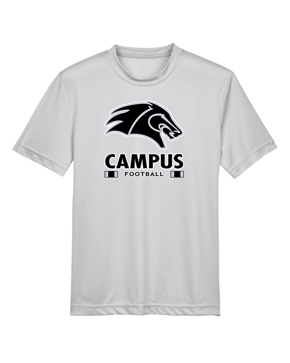 Campus HS Football Stacked - Youth Performance Shirt