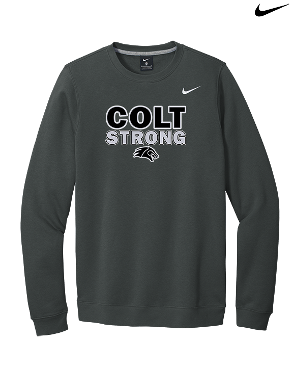 Campus HS Football Strong v2 - Mens Nike Crewneck