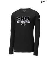 Campus HS Football Strong v2 - Mens Nike Longsleeve