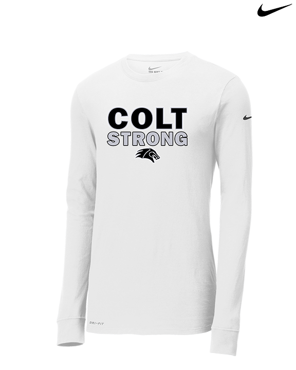 Campus HS Football Strong v2 - Mens Nike Longsleeve