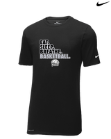 Campus HS Girls Basketball Eat Sleep 2 - Mens Nike Cotton Poly Tee