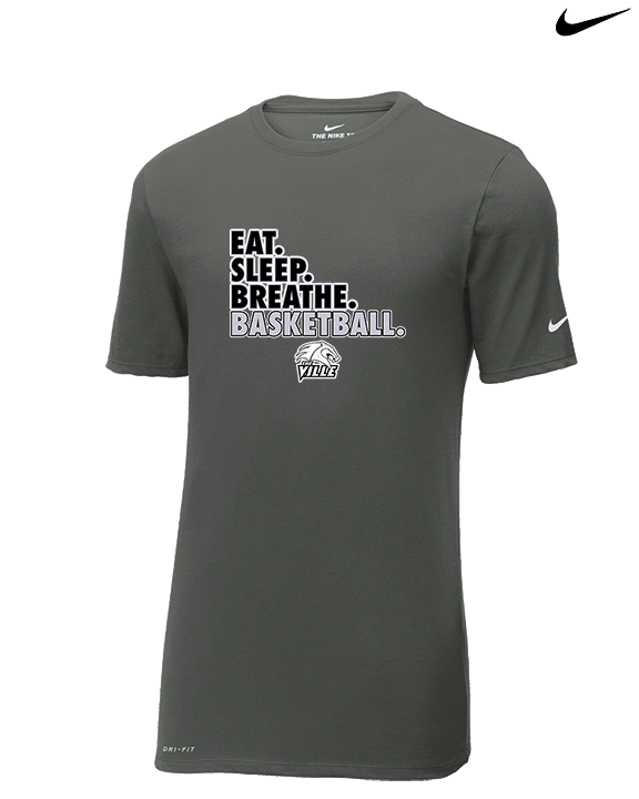Campus HS Girls Basketball Eat Sleep 2 - Mens Nike Cotton Poly Tee