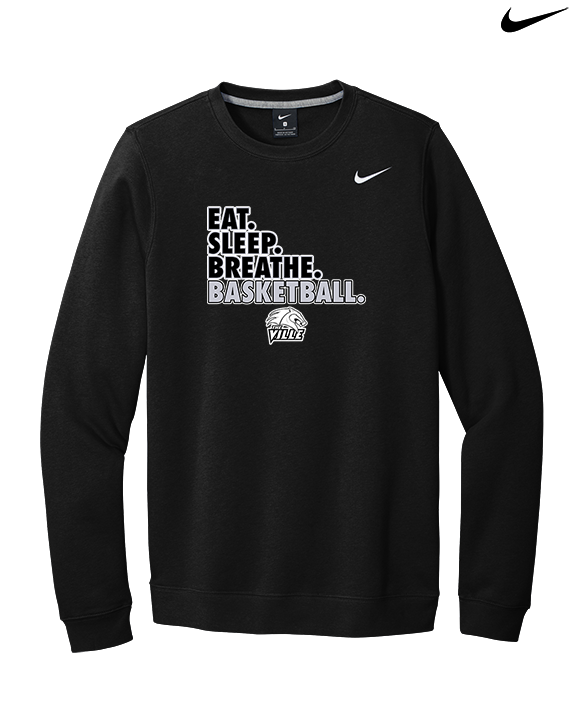 Campus HS Girls Basketball Eat Sleep 2 - Mens Nike Crewneck