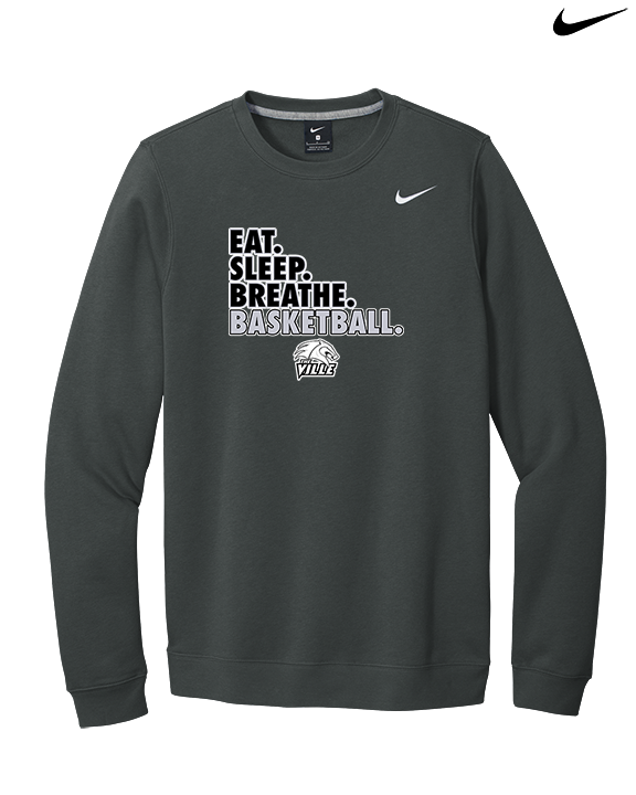 Campus HS Girls Basketball Eat Sleep 2 - Mens Nike Crewneck