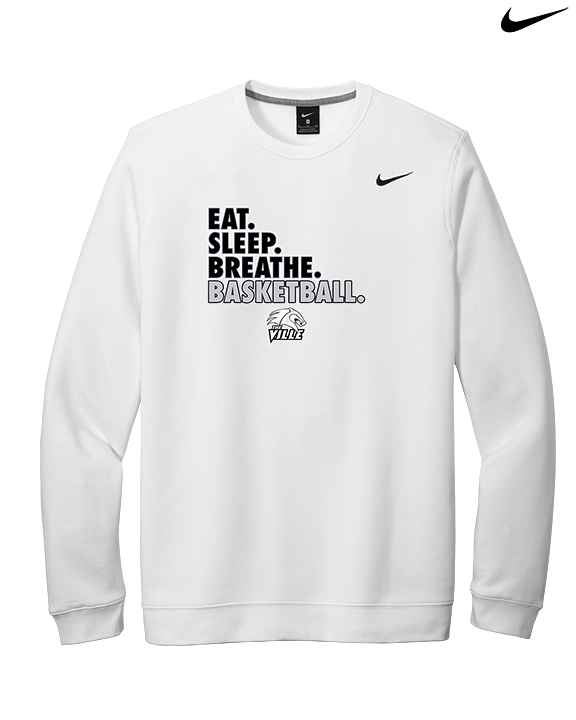 Campus HS Girls Basketball Eat Sleep 2 - Mens Nike Crewneck