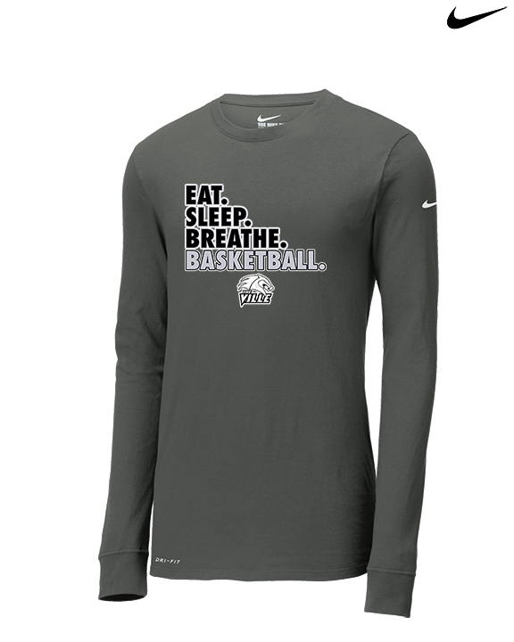 Campus HS Girls Basketball Eat Sleep 2 - Mens Nike Longsleeve