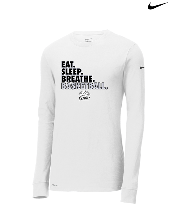 Campus HS Girls Basketball Eat Sleep 2 - Mens Nike Longsleeve