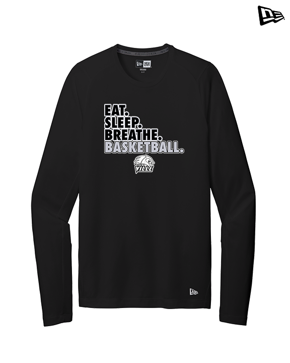 Campus HS Girls Basketball Eat Sleep 2 - New Era Performance Long Sleeve