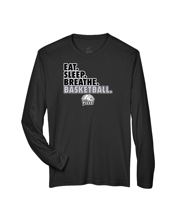 Campus HS Girls Basketball Eat Sleep 2 - Performance Longsleeve