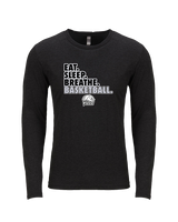 Campus HS Girls Basketball Eat Sleep 2 - Tri-Blend Long Sleeve
