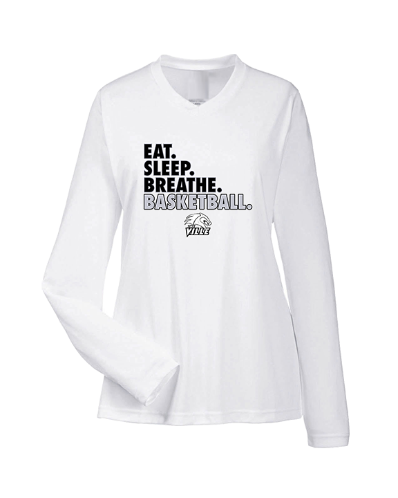 Campus HS Girls Basketball Eat Sleep 2 - Womens Performance Longsleeve