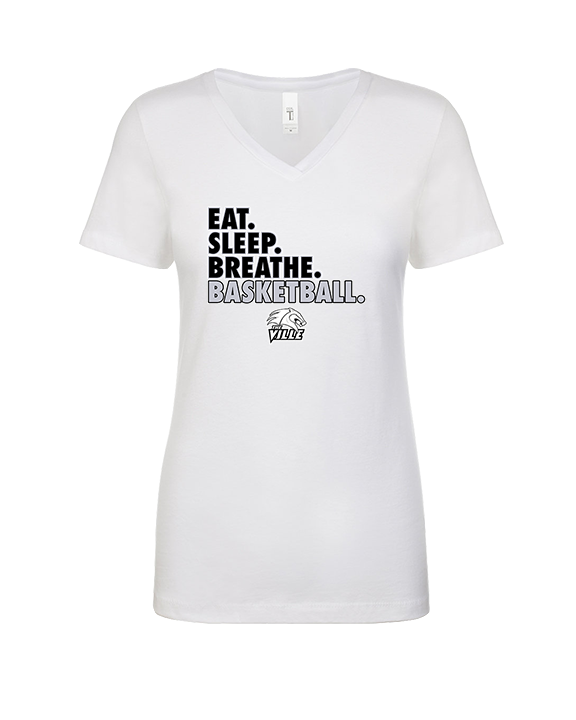 Campus HS Girls Basketball Eat Sleep 2 - Womens Vneck