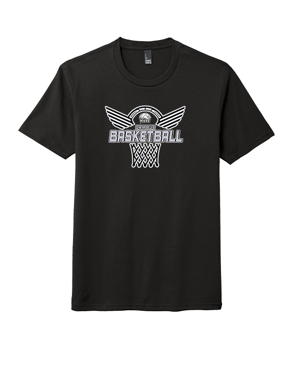 Campus HS Girls Basketball Nothing But Net 2 - Tri-Blend Shirt