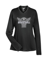 Campus HS Girls Basketball Nothing But Net 2 - Womens Performance Longsleeve