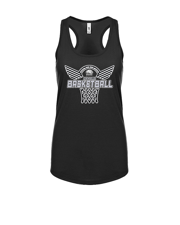 Campus HS Girls Basketball Nothing But Net 2 - Womens Tank Top