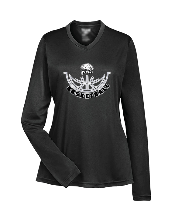 Campus HS Girls Basketball Outline 2 - Womens Performance Longsleeve