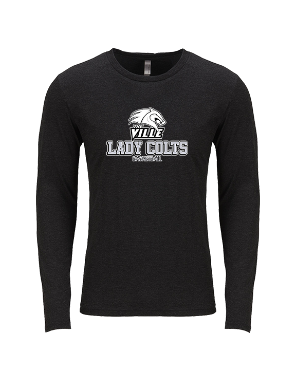 Campus HS Girls Basketball Shadow 2 - Tri-Blend Long Sleeve