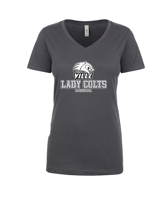 Campus HS Girls Basketball Shadow 2 - Womens Vneck
