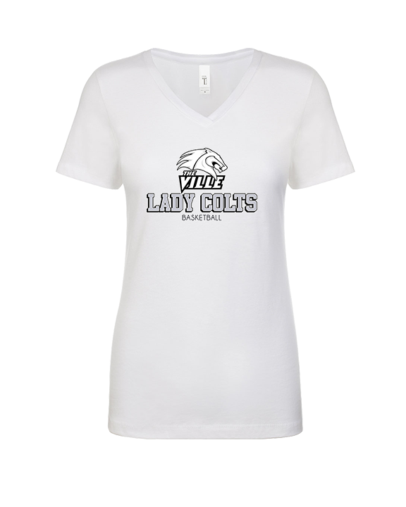 Campus HS Girls Basketball Shadow 2 - Womens Vneck