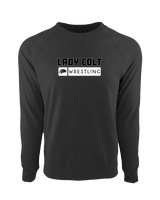 Campus HS Girls Wrestling Pennant - Crewneck Sweatshirt