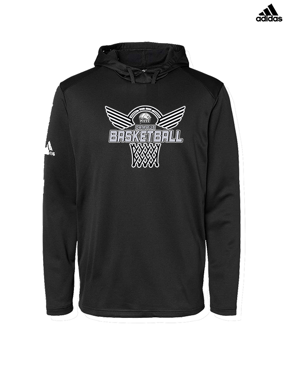 Campus HS Girls Basketball Nothing But Net 2 - Mens Adidas Hoodie