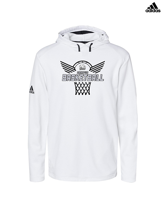 Campus HS Girls Basketball Nothing But Net 2 - Mens Adidas Hoodie