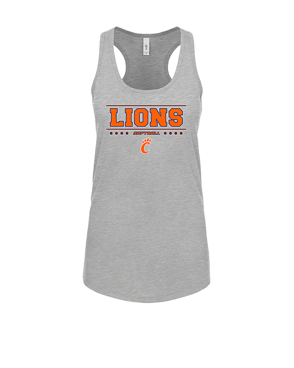 Carterville HS Softball Border - Womens Tank Top