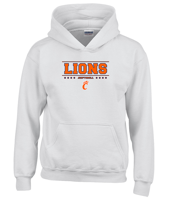 Carterville HS Softball Border - Youth Hoodie