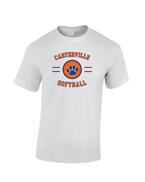 Carterville HS Softball Curve - Cotton T-Shirt