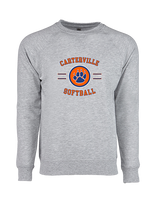 Carterville HS Softball Curve - Crewneck Sweatshirt