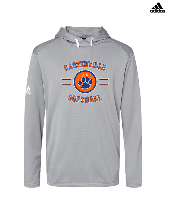 Carterville HS Softball Curve - Mens Adidas Hoodie