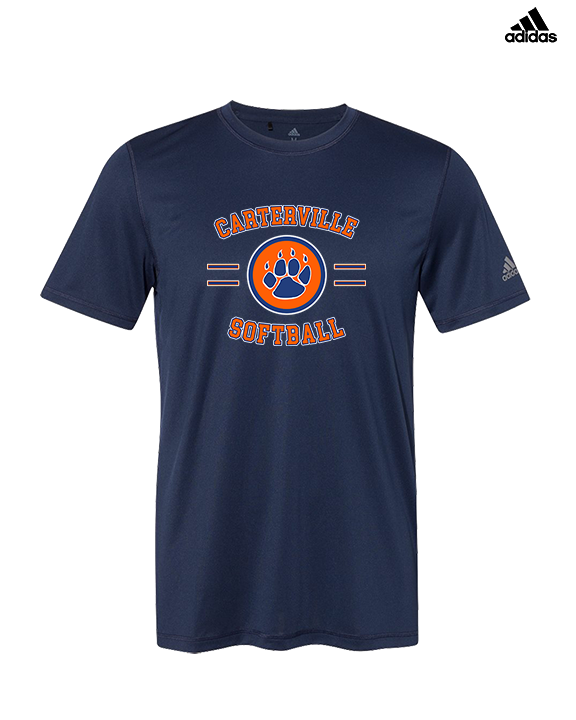 Carterville HS Softball Curve - Mens Adidas Performance Shirt