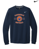 Carterville HS Softball Curve - Mens Nike Crewneck