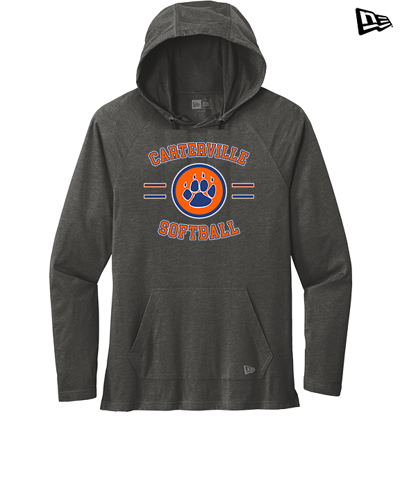 Carterville HS Softball Curve - New Era Tri-Blend Hoodie