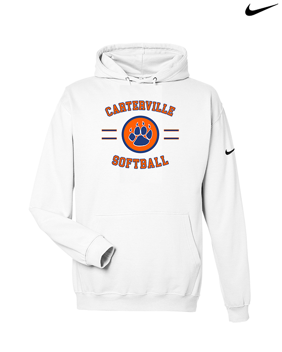 Carterville HS Softball Curve - Nike Club Fleece Hoodie