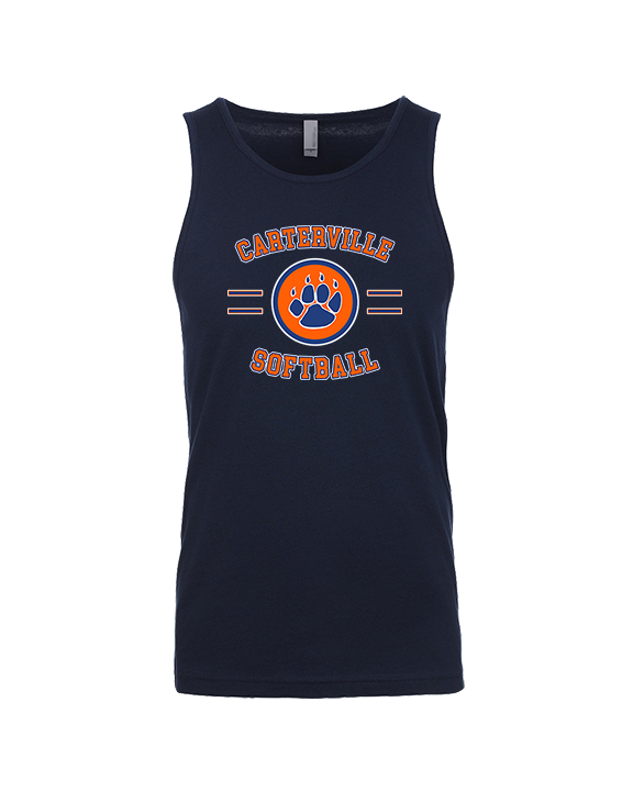 Carterville HS Softball Curve - Tank Top