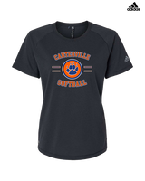 Carterville HS Softball Curve - Womens Adidas Performance Shirt