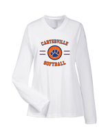 Carterville HS Softball Curve - Womens Performance Longsleeve
