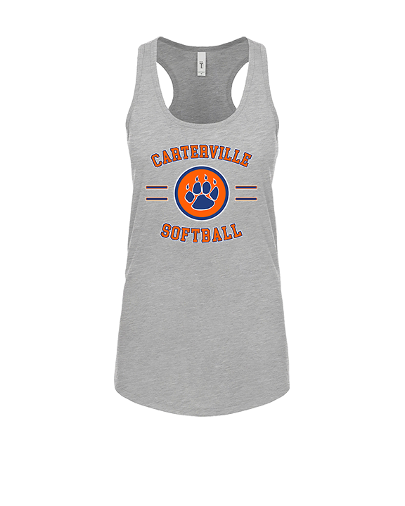 Carterville HS Softball Curve - Womens Tank Top
