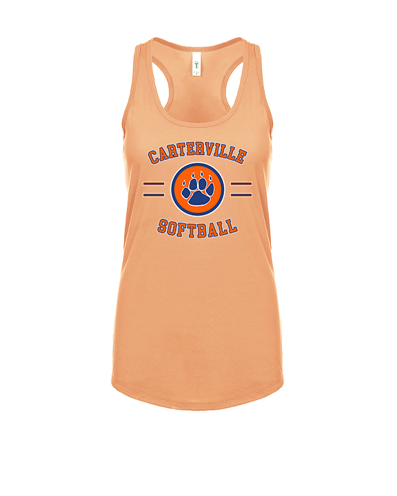Carterville HS Softball Curve - Womens Tank Top