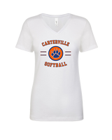 Carterville HS Softball Curve - Womens Vneck
