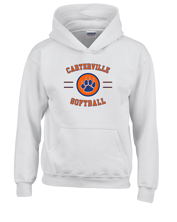 Carterville HS Softball Curve - Youth Hoodie
