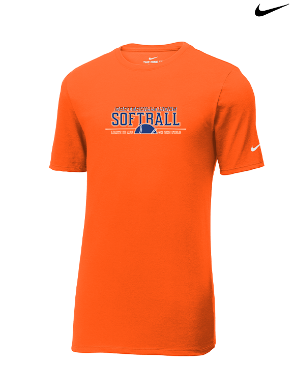 Carterville HS Softball Leave It - Mens Nike Cotton Poly Tee