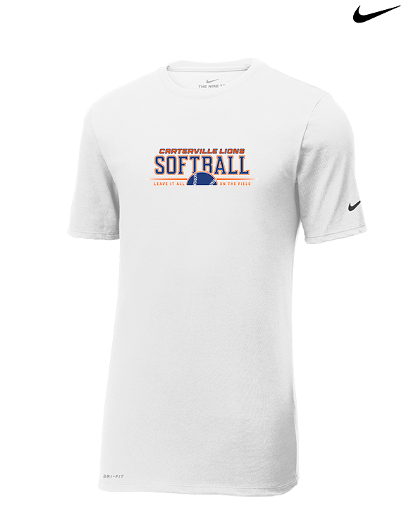 Carterville HS Softball Leave It - Mens Nike Cotton Poly Tee