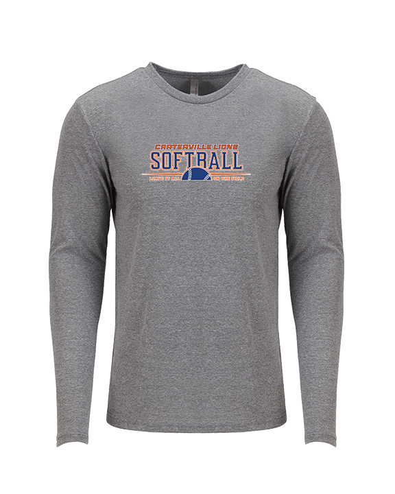 Carterville HS Softball Leave It - Tri-Blend Long Sleeve