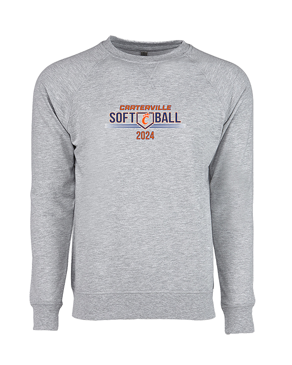 Carterville HS Softball Softball - Crewneck Sweatshirt