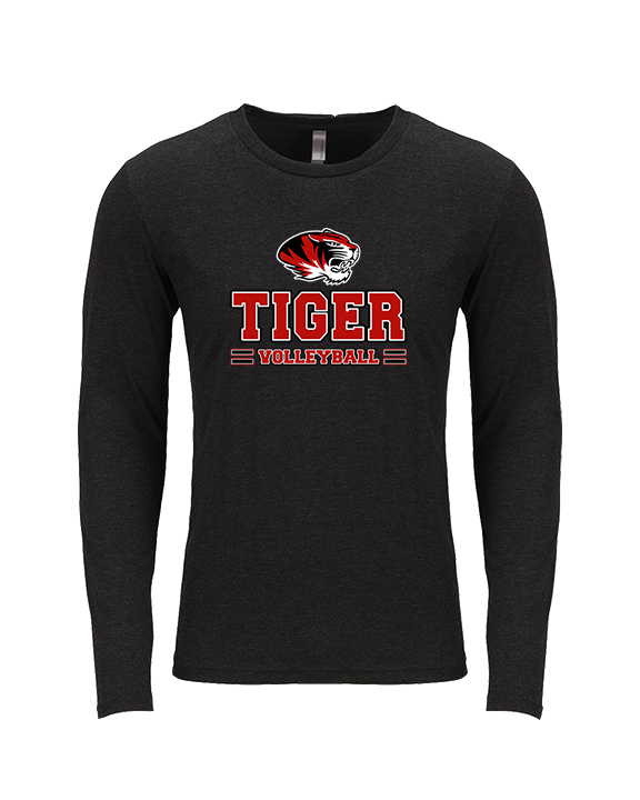 Caruthersville HS Volleyball Mascot - Tri-Blend Long Sleeve